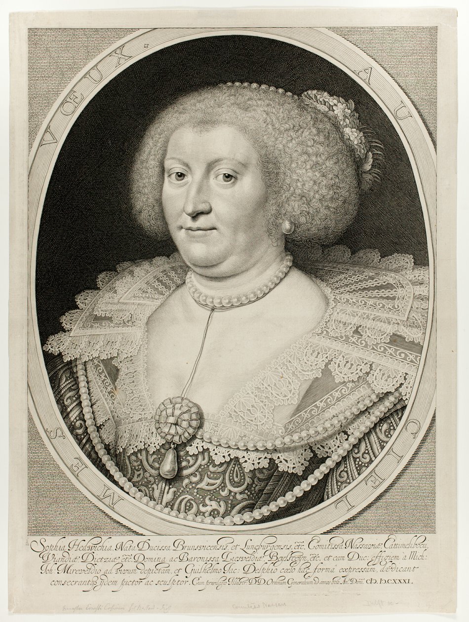 Zofia Hedwichia, hrabina Nassau-Dietz autorstwa Willem Jacobsz. Delff