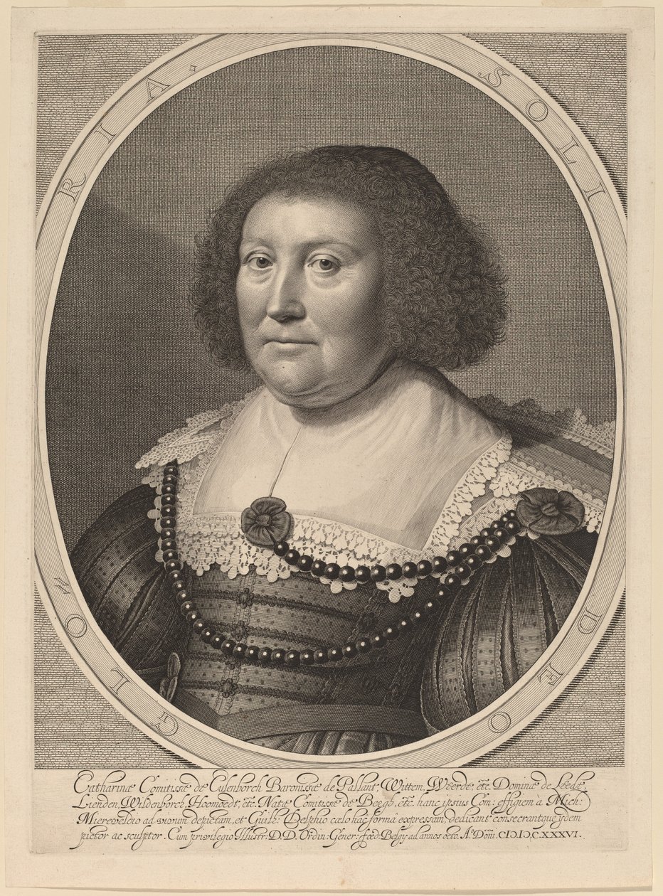 Katarzyna, hrabina Pallandt autorstwa Willem Jacobsz Delff after Michiel van Miereveld