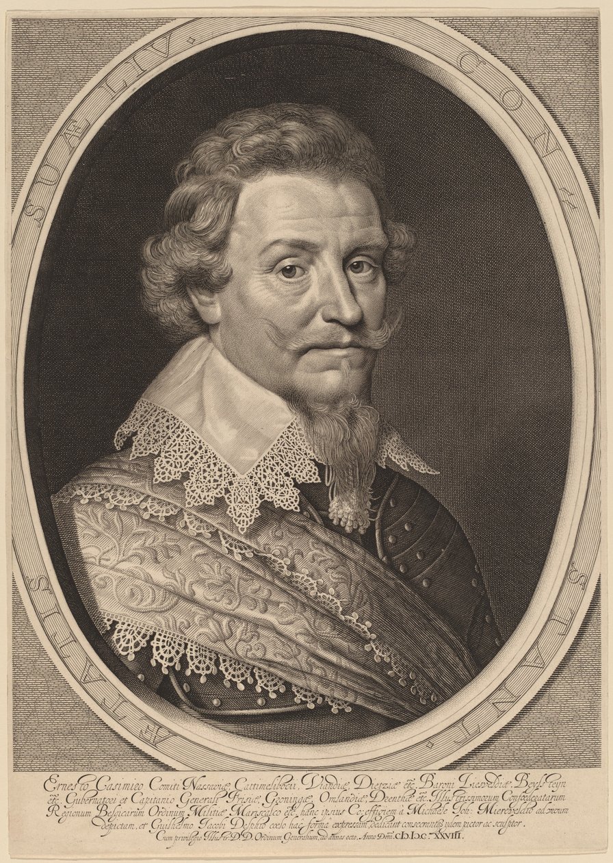 Ernest Casimir, hrabia Nassau-Dietz autorstwa Willem Jacobsz Delff after Michiel van Miereveld