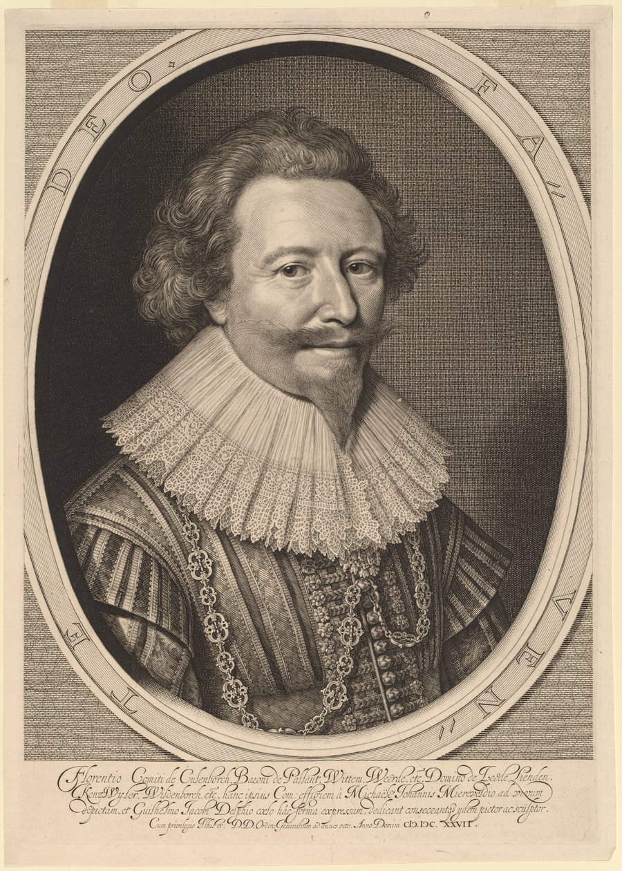 Florent II, hrabia Pallandt autorstwa Willem Jacobsz Delff after Michiel van Miereveld