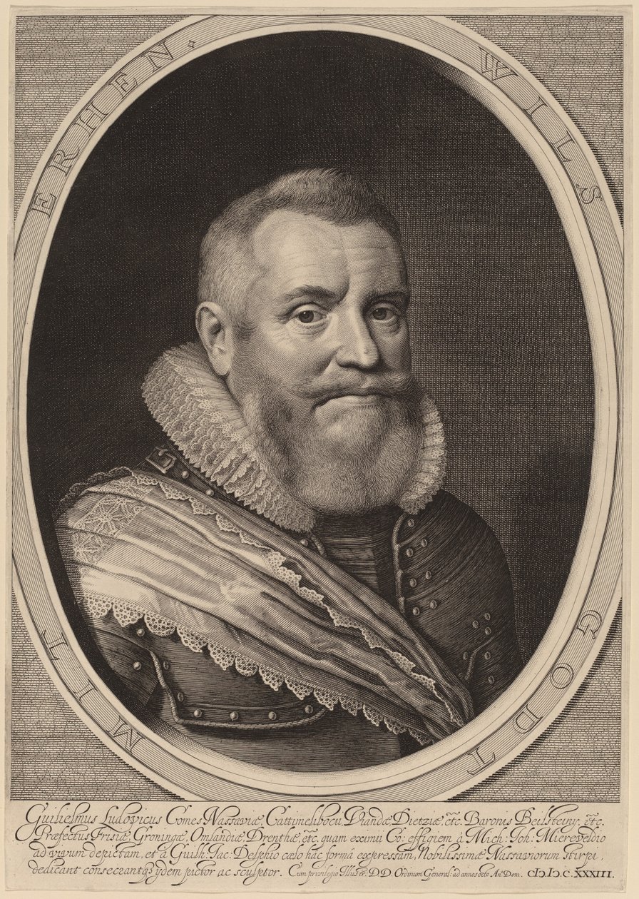 William Louis, hrabia Nassau-Beilstein autorstwa Willem Jacobsz Delff after Michiel van Miereveld