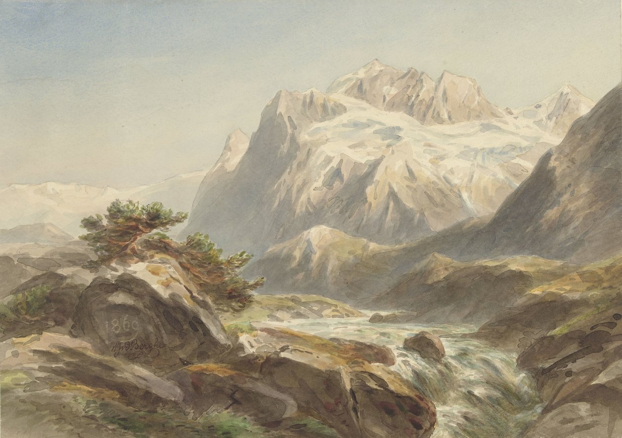 górski krajobraz autorstwa Willem Jan van den Berghe