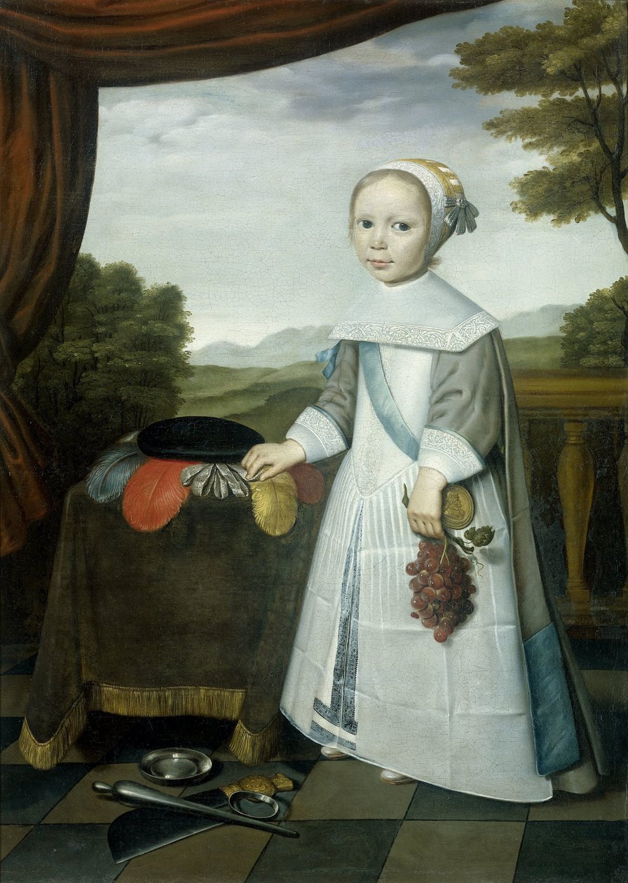 Portret Johannesa van Reesa (1662-1690/91), przyrodniego brata Elisabeth van Oosten, jako dziecko autorstwa Willem Jansz. Ploy (attributed to)