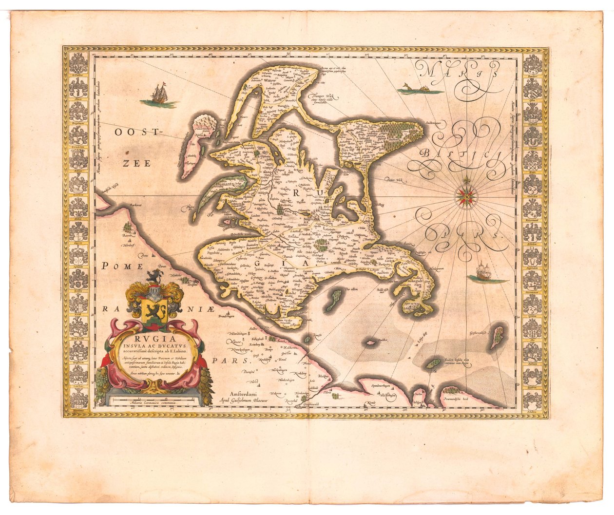 Rugia Od: Teatr Świata..., 1645 autorstwa Willem Janszoon Blaeu