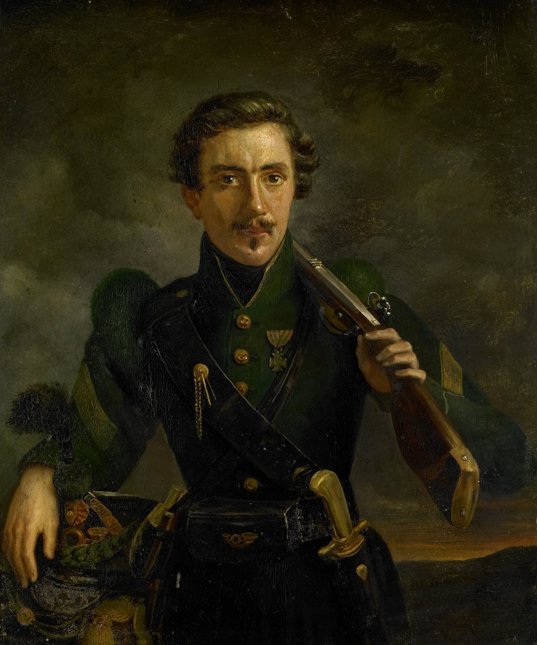 Autoportret w mundurze strzelców autorstwa Willem Jodocus Mattheus Engelberts