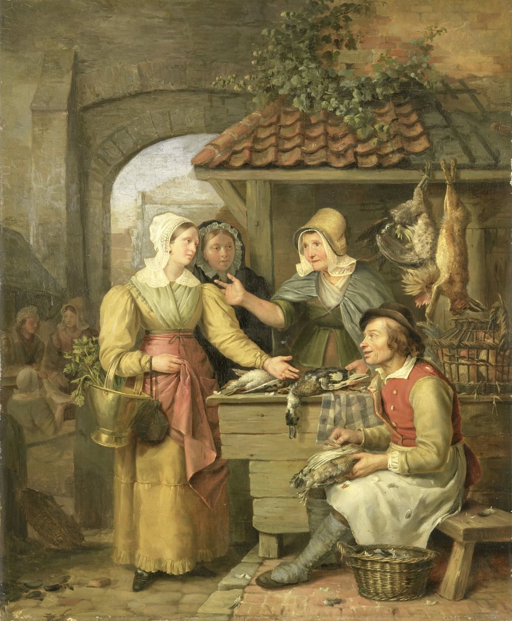 Stajnia z drobiem autorstwa Willem Jodocus Mattheus Engelberts