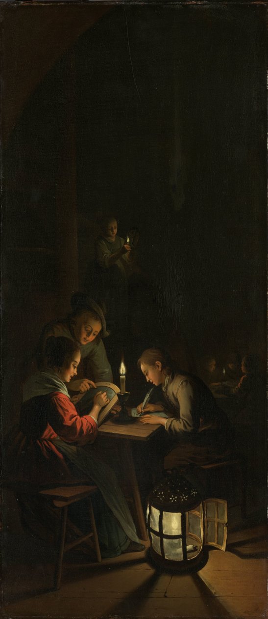 Tryptyk: Alegoria treningu artystycznego autorstwa Willem Joseph Laquy