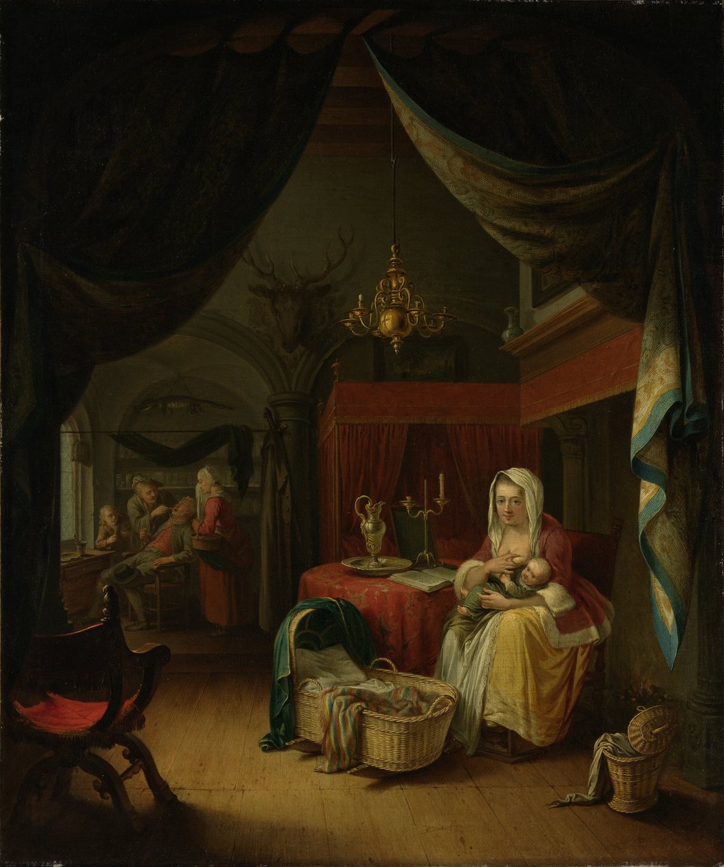 Tryptyk: Alegoria treningu artystycznego autorstwa Willem Joseph Laquy