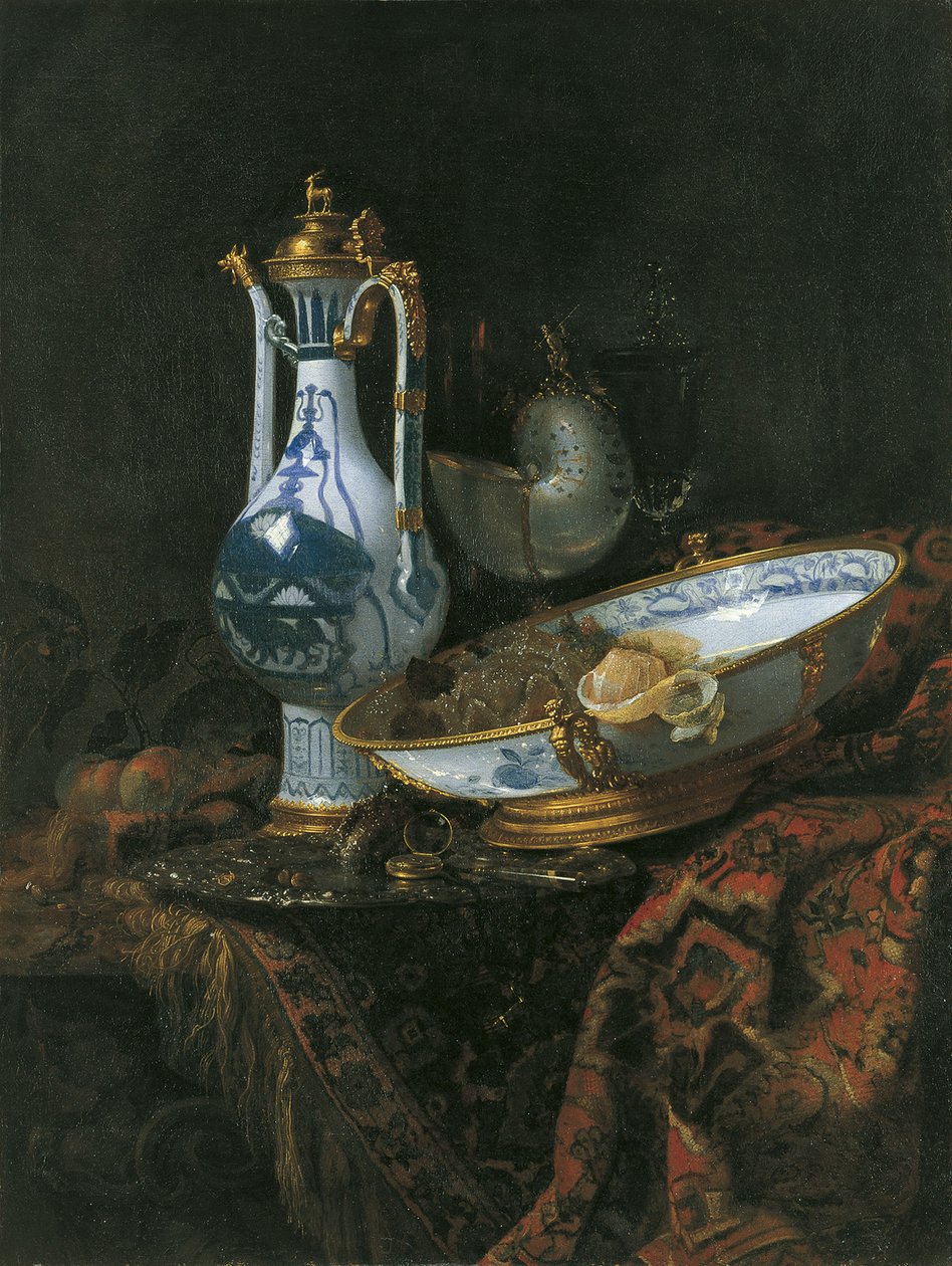 Martwa natura z Nautilus Cup autorstwa Willem Kalf
