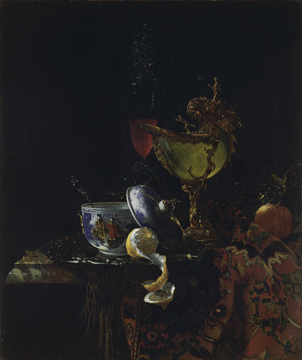 Martwa natura z Nautilus Cup autorstwa Willem Kalf