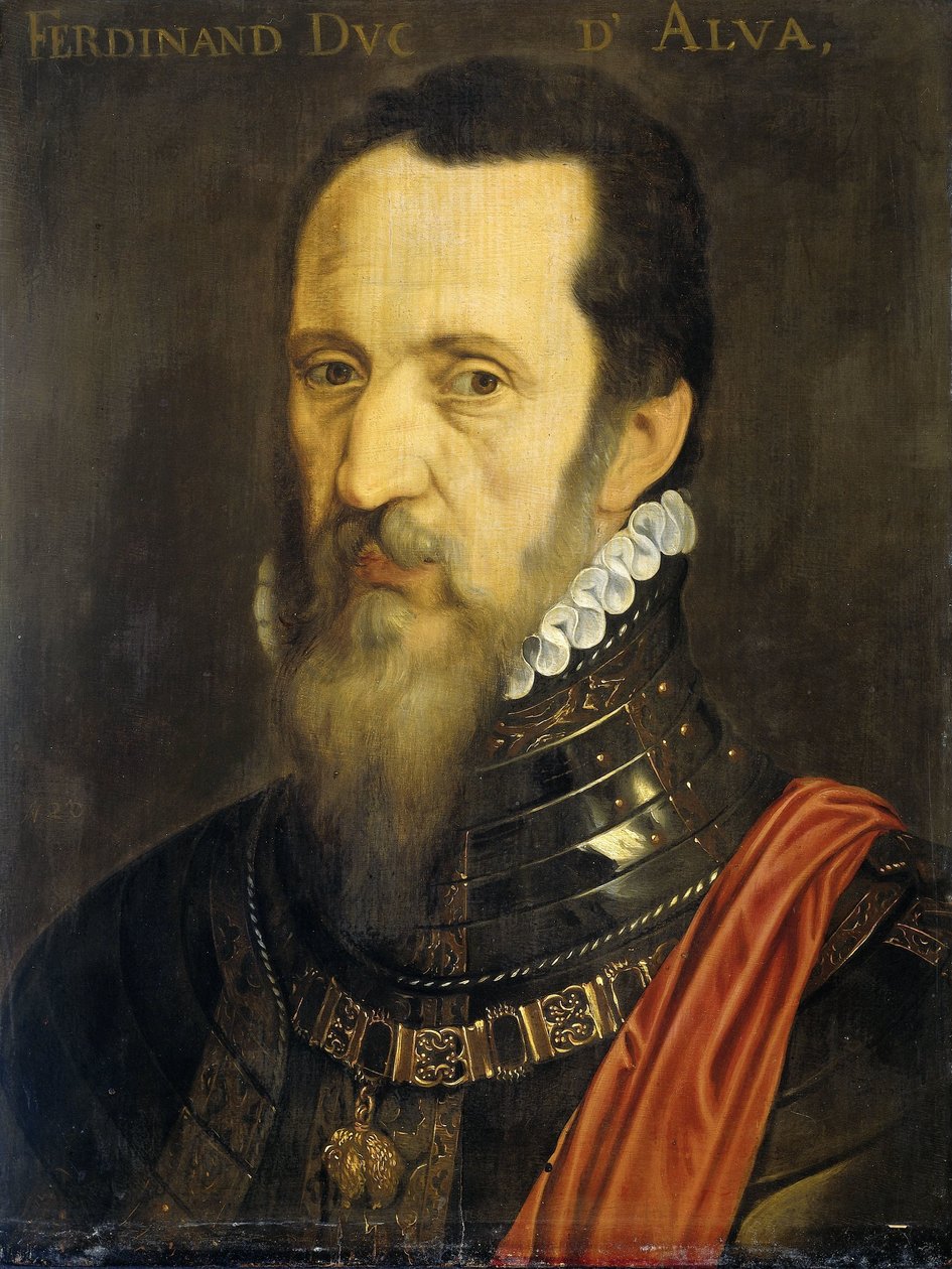 Portret Fernanda Alvareza de Toledo, księcia Alba autorstwa Willem Key (copy after)