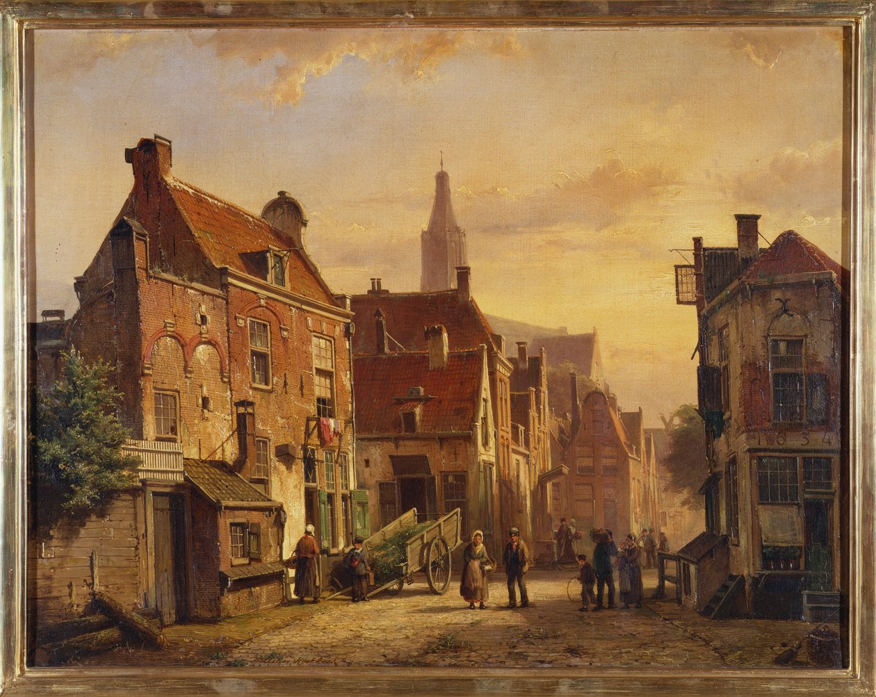 Holenderska scena uliczna autorstwa Willem Koekkoek