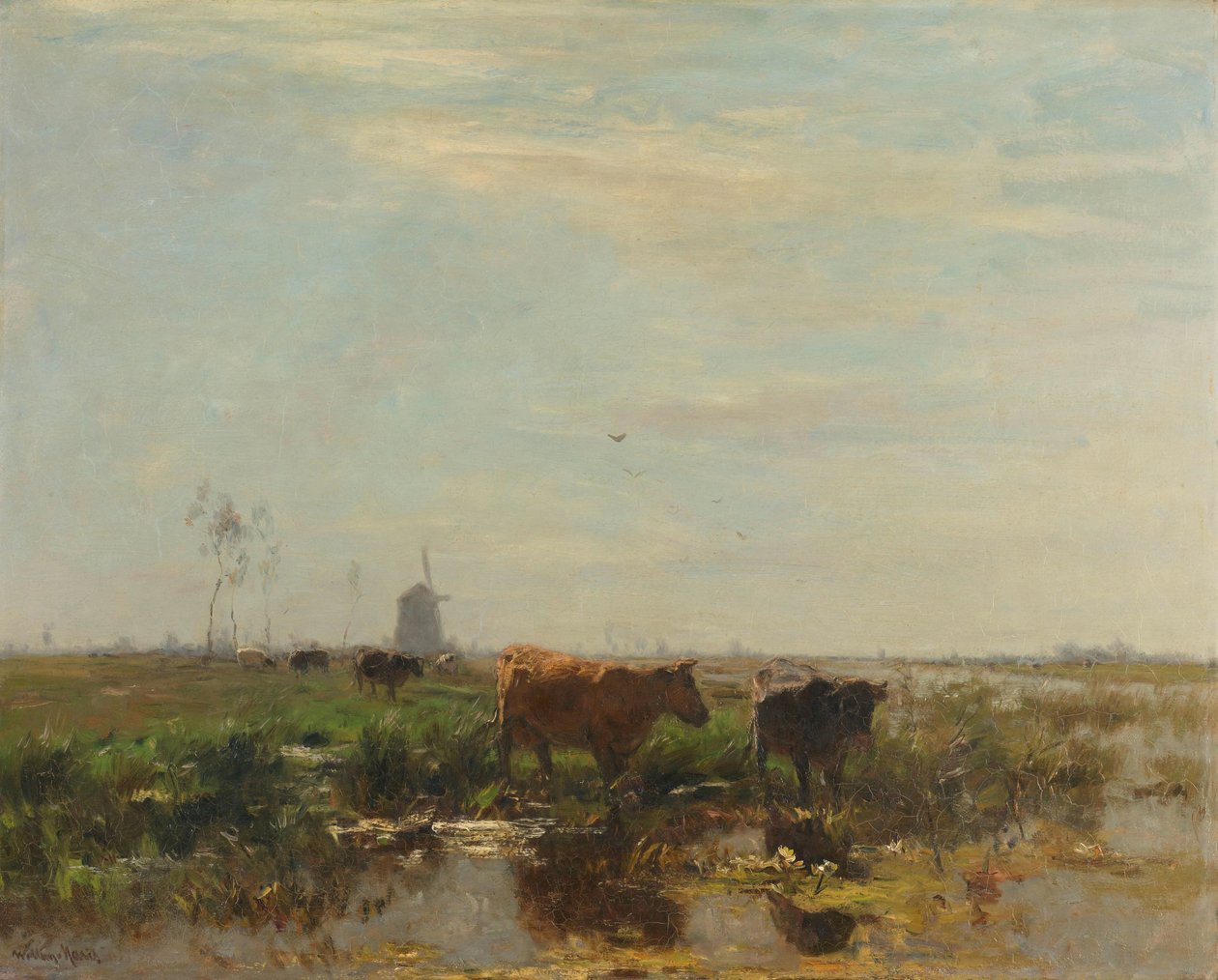 Łąka z Krowami nad Wodą Łąka z krowami nad wodą autorstwa Willem Maris