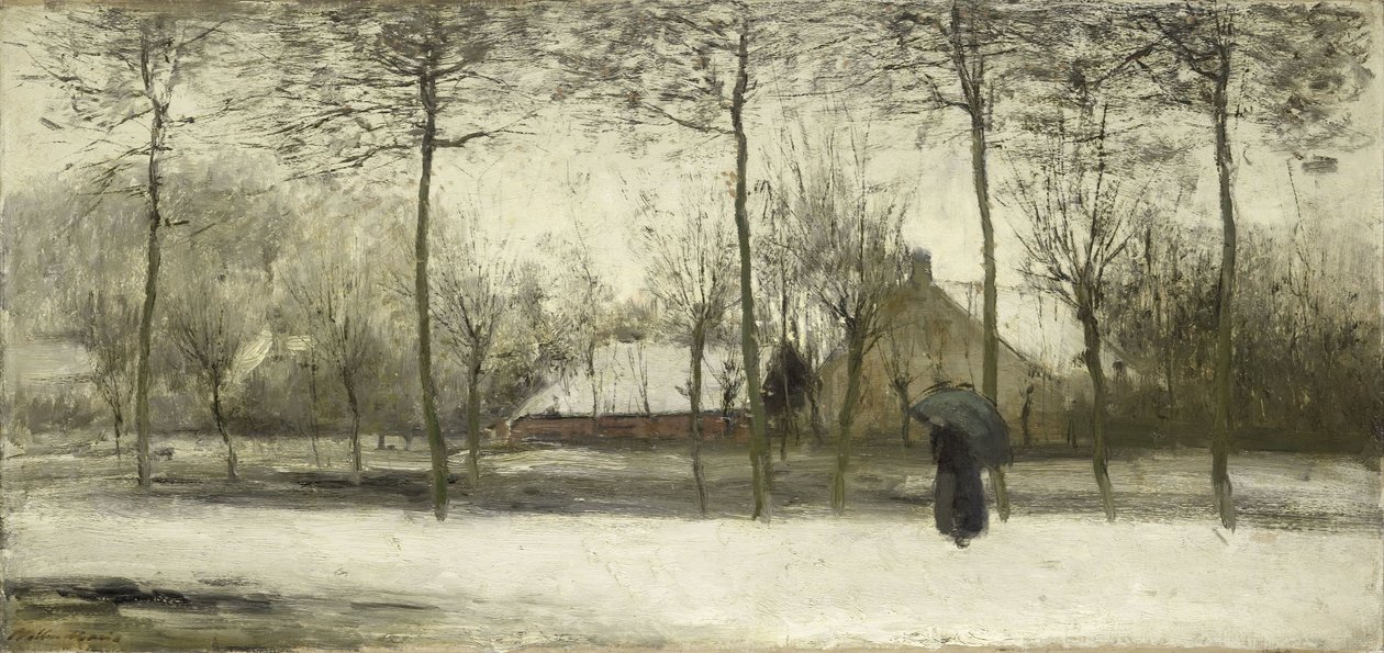 zimowy krajobraz autorstwa Willem Maris