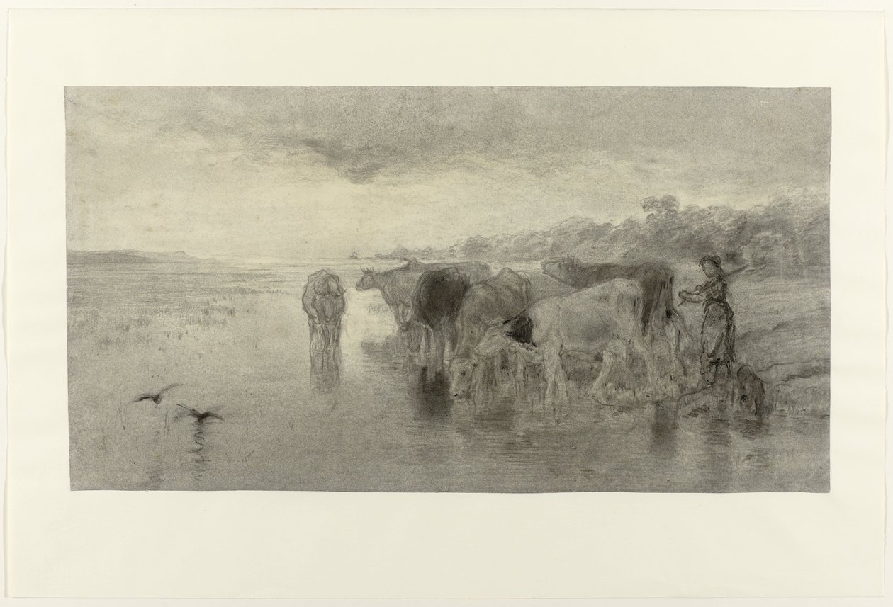 Zachód słońca autorstwa Willem Maris
