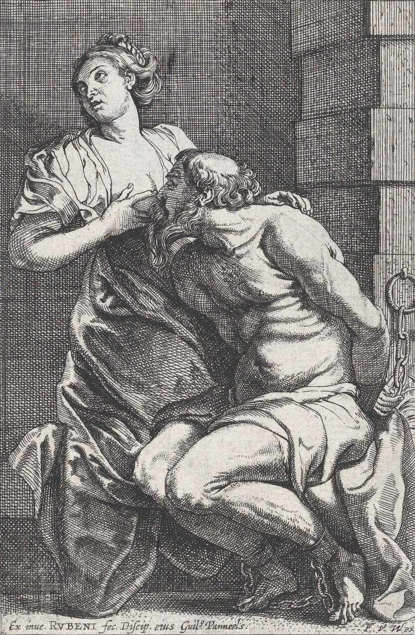 Cimon i Pero, ca. 1631. autorstwa Willem Panneels