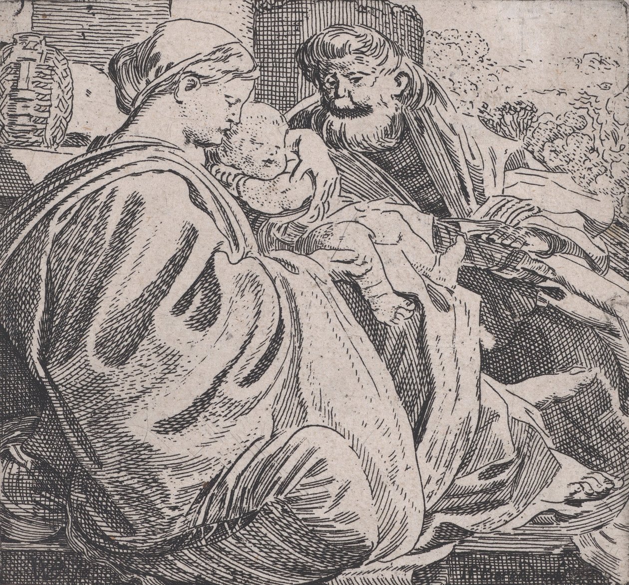 Święta Rodzina Odpoczynek, ca. 1615. autorstwa Willem Pietersz. Buytewech