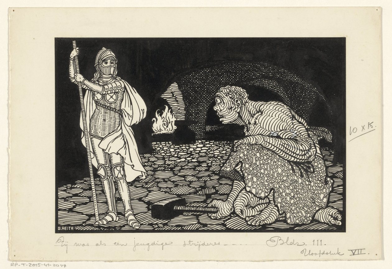 Mężczyzna, kobieta i dzieci w salonie autorstwa Willem Pothast (signed by artist)