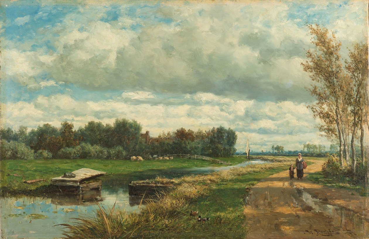 Krajobraz w środowiskach Hagi Krajobraz w okolicach Hagi autorstwa Willem Roelofs (I)