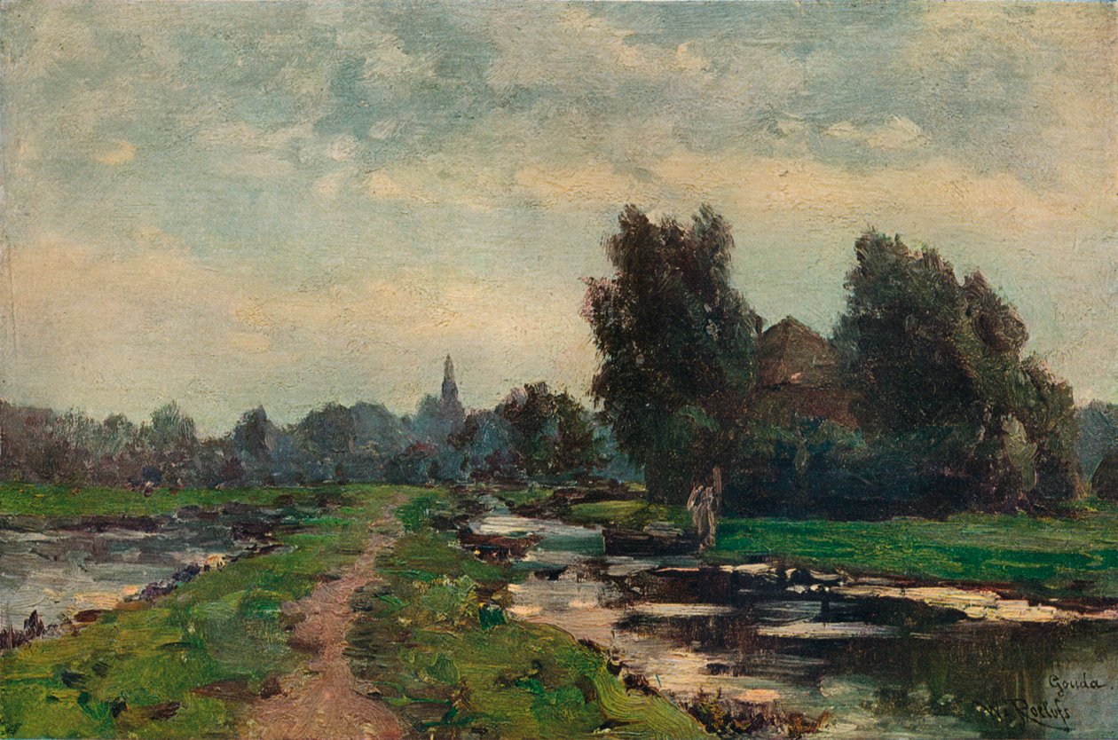 Niedaleko Goudy, XIX wiek autorstwa Willem Roelofs