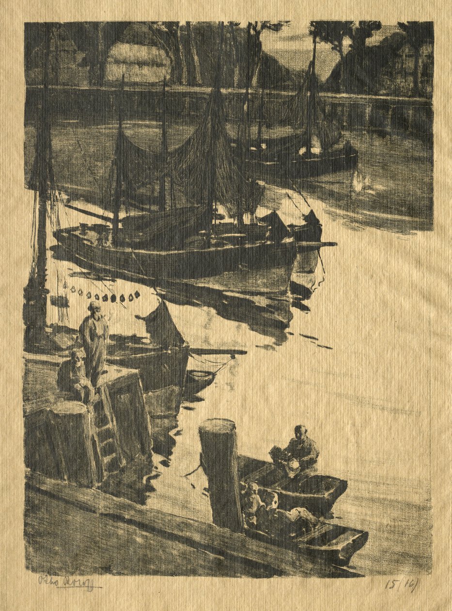 Nabrzeże autorstwa Willem Roelofs