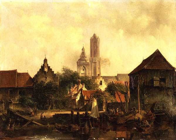 Widok na Utrecht autorstwa Willem Roelofs