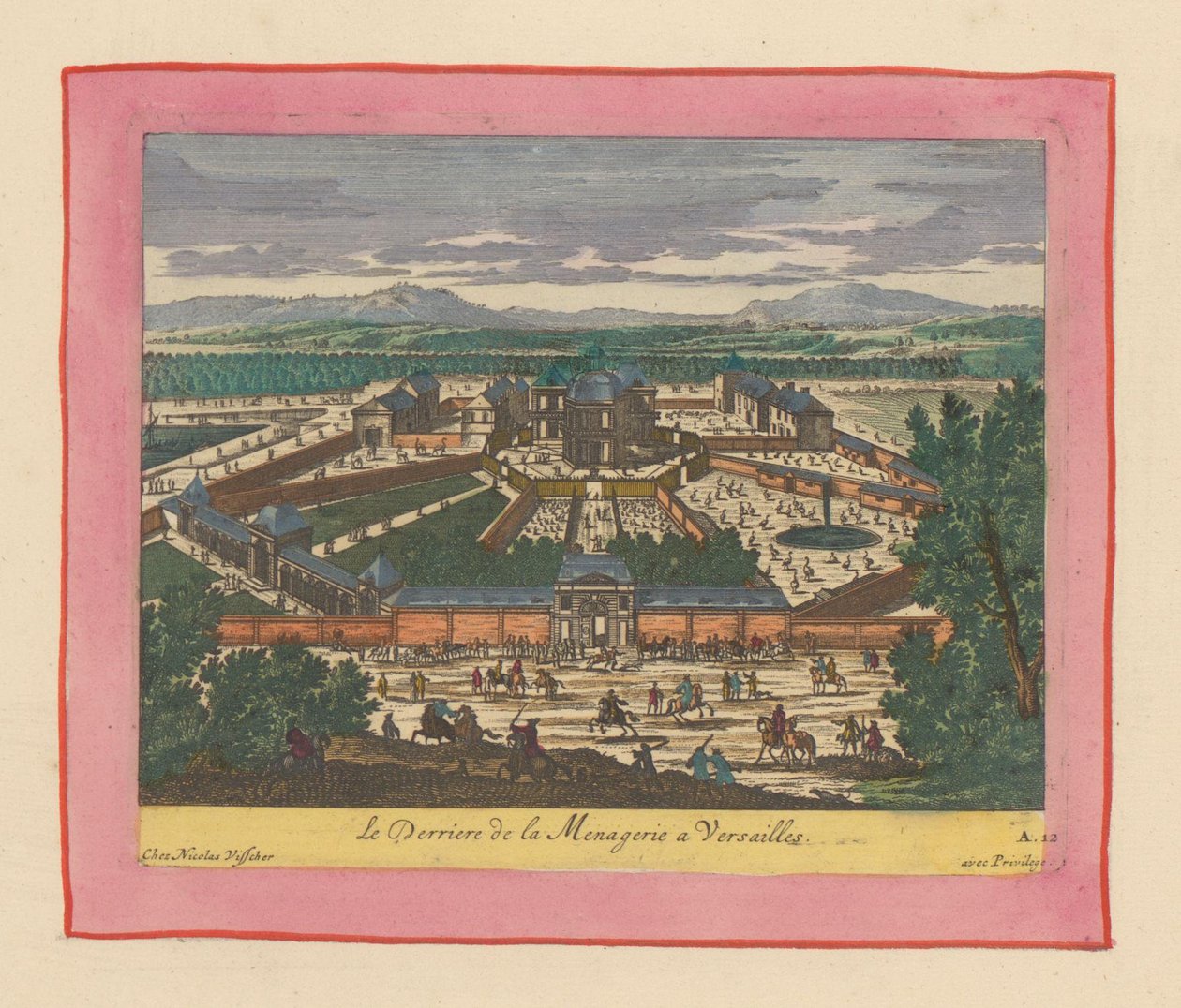 Rückseite der Menagerie von Versailles autorstwa Willem Swidde