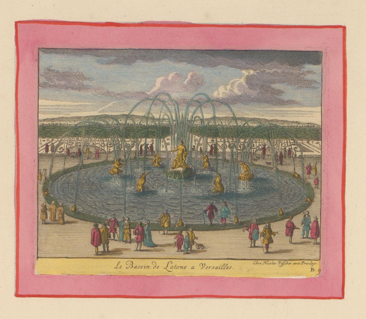 Bassin de Latone in den Gärten von Versailles autorstwa Willem Swidde