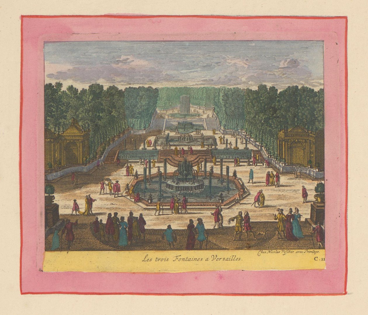 Drei Brunnen in den Gärten von Versailles autorstwa Willem Swidde