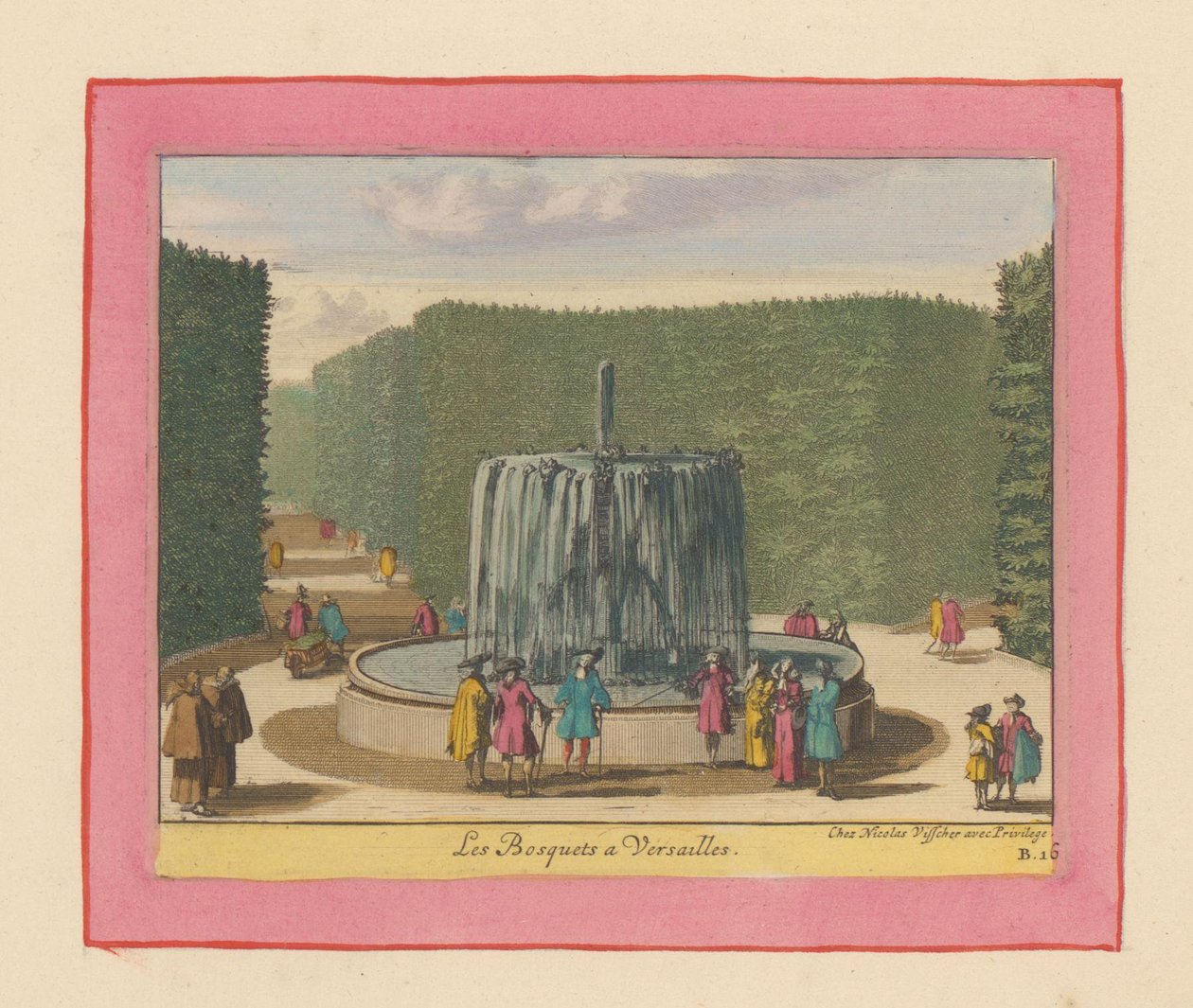 Brunnen in den Bosketten der Gärten von Versailles autorstwa Willem Swidde