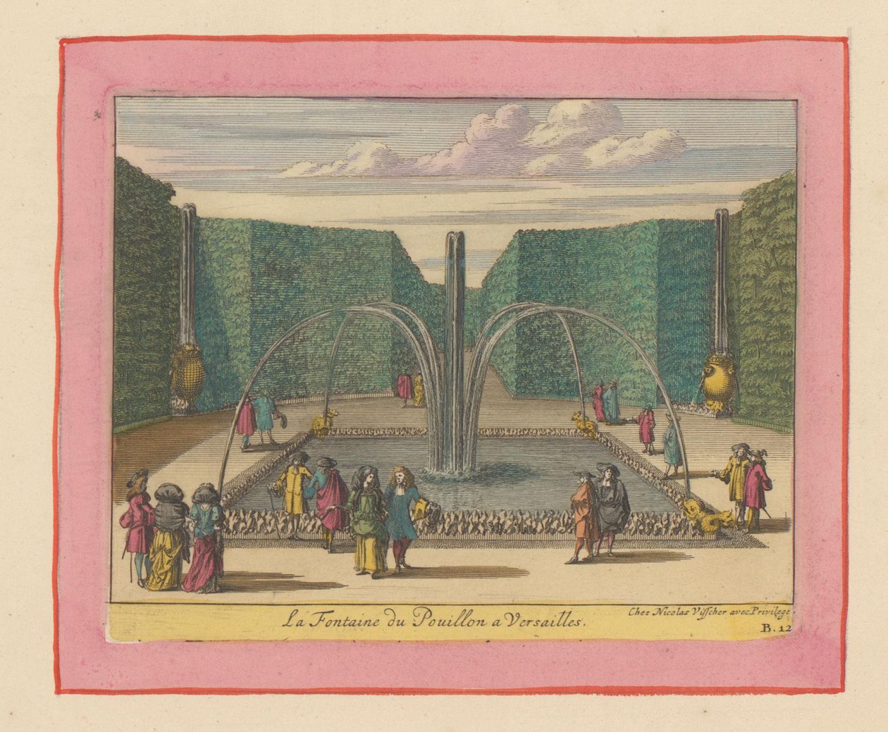 Brunnen von Pouillon in den Gärten von Versailles autorstwa Willem Swidde