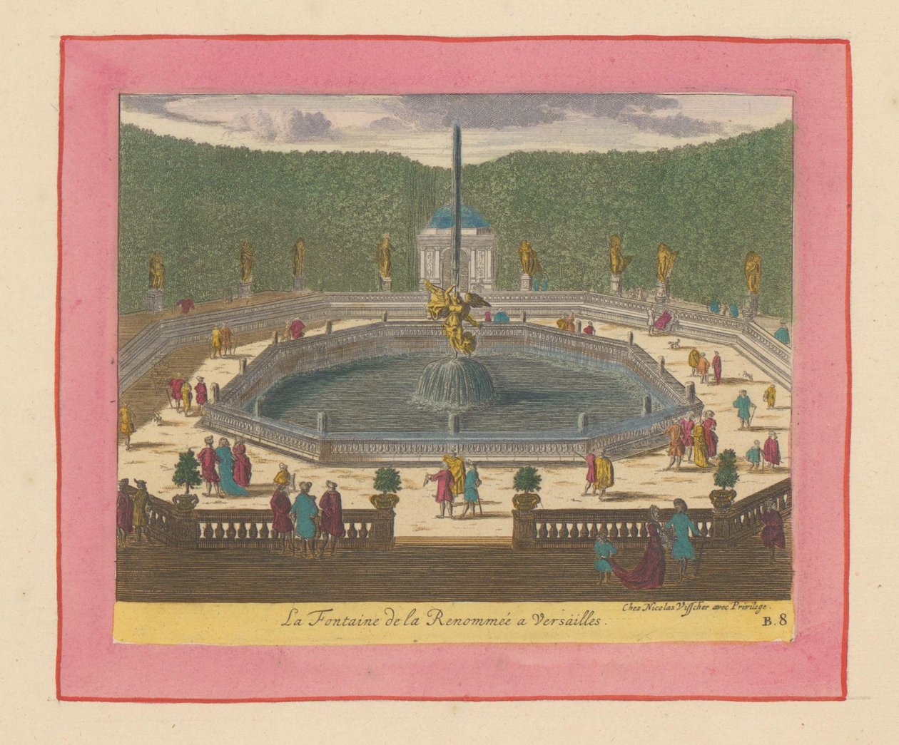 Brunnen des Ruhms in den Gärten von Versailles autorstwa Willem Swidde
