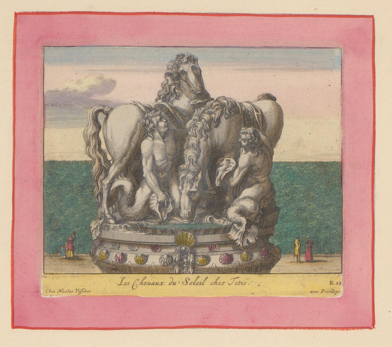 Statue der Sonnenpferde, betreut von zwei Tritonen autorstwa Willem Swidde