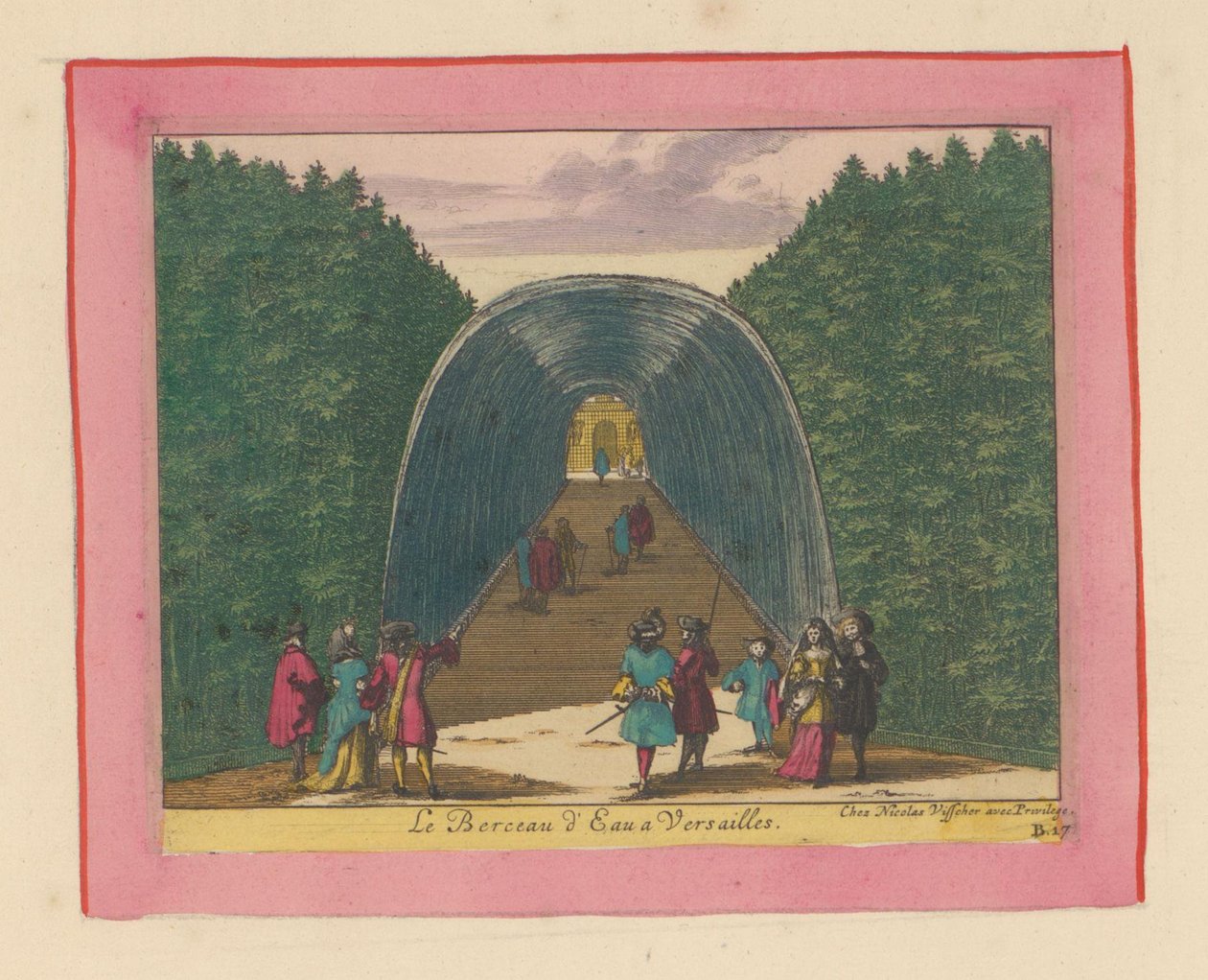 Wasserbecken in den Gärten von Versailles autorstwa Willem Swidde