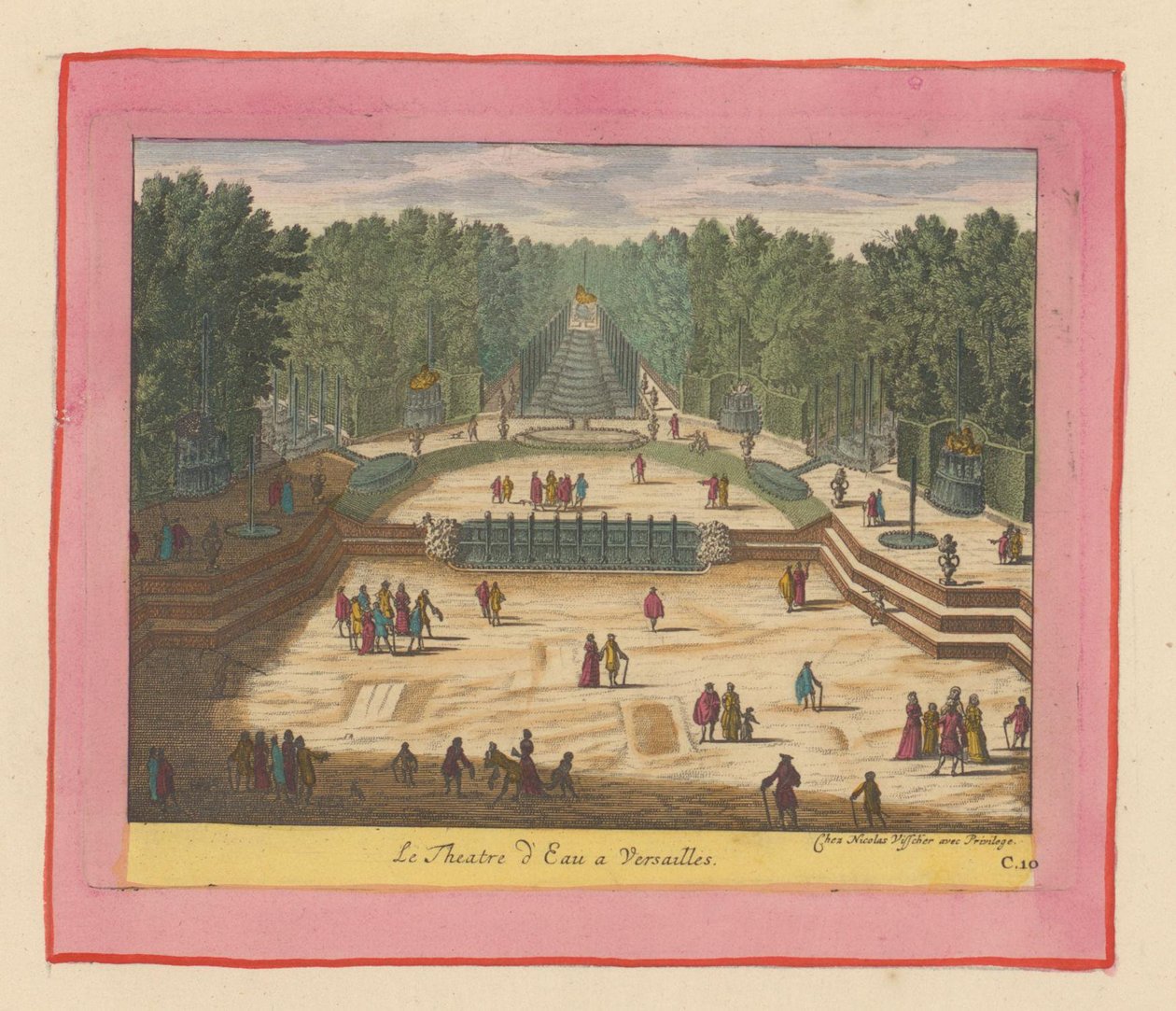 Wassertheater in den Gärten von Versailles autorstwa Willem Swidde