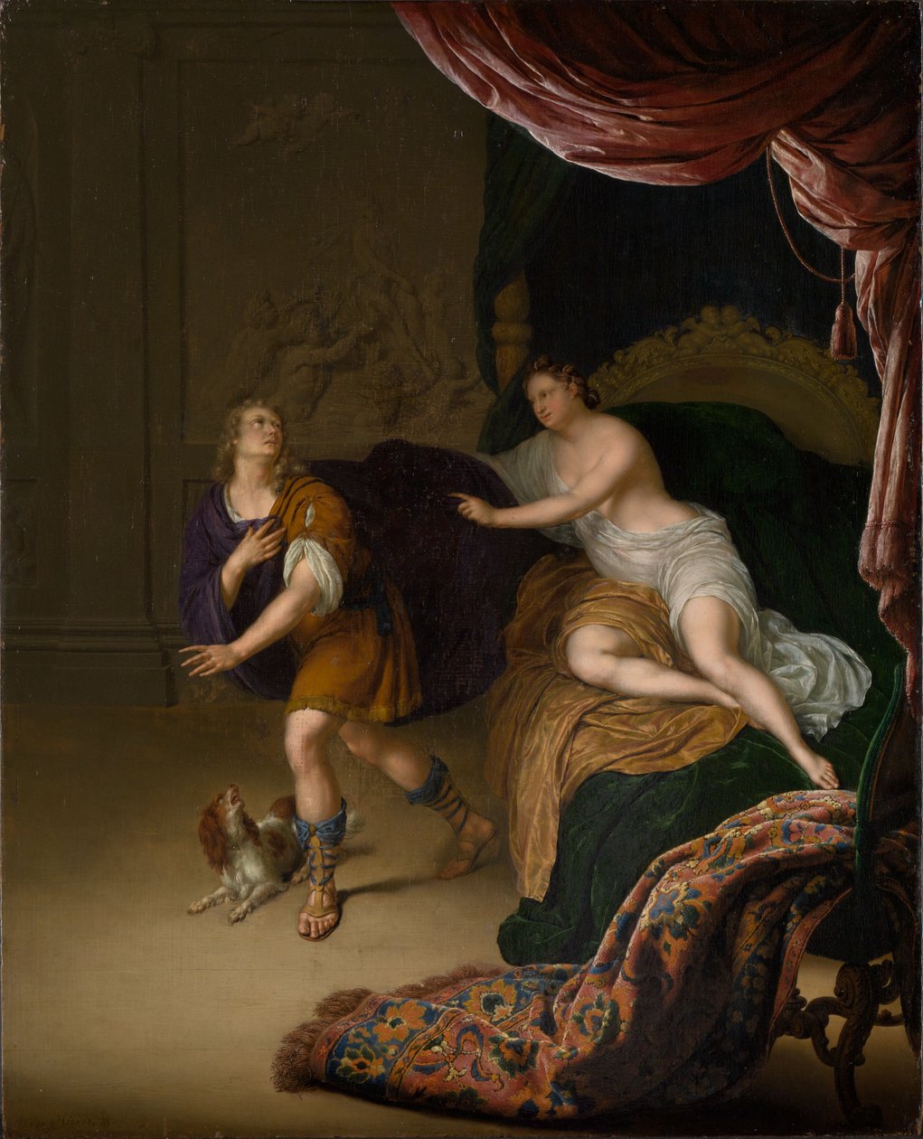 Józef i żona Potifara autorstwa Willem Van Mieris