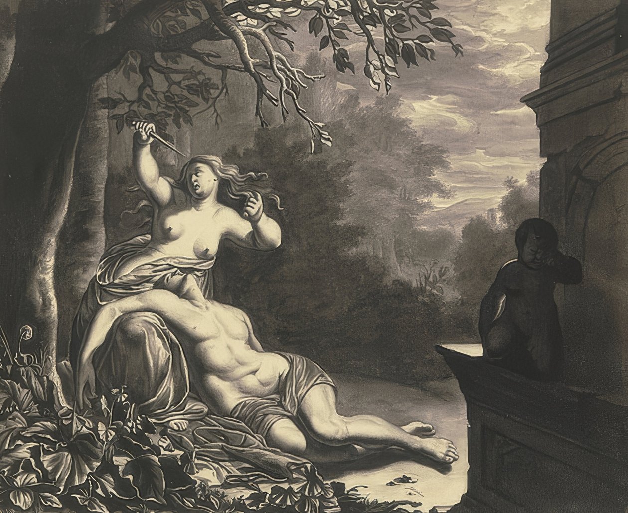 Pyramus i Thisbe autorstwa Willem Van Mieris