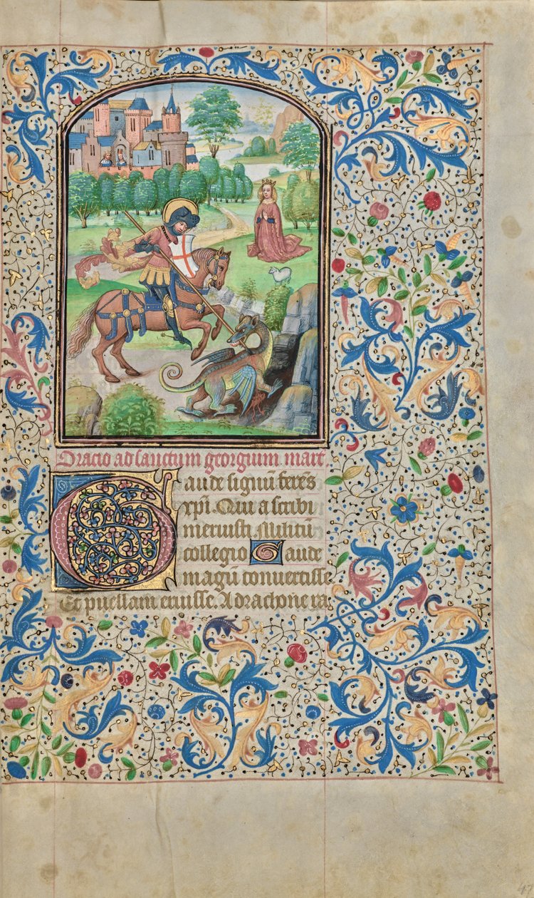 Sankt Georg und der Drache autorstwa Willem Vrelant