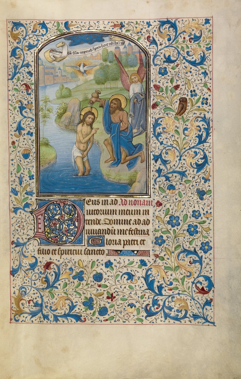 Die Taufe Christi autorstwa Willem Vrelant
