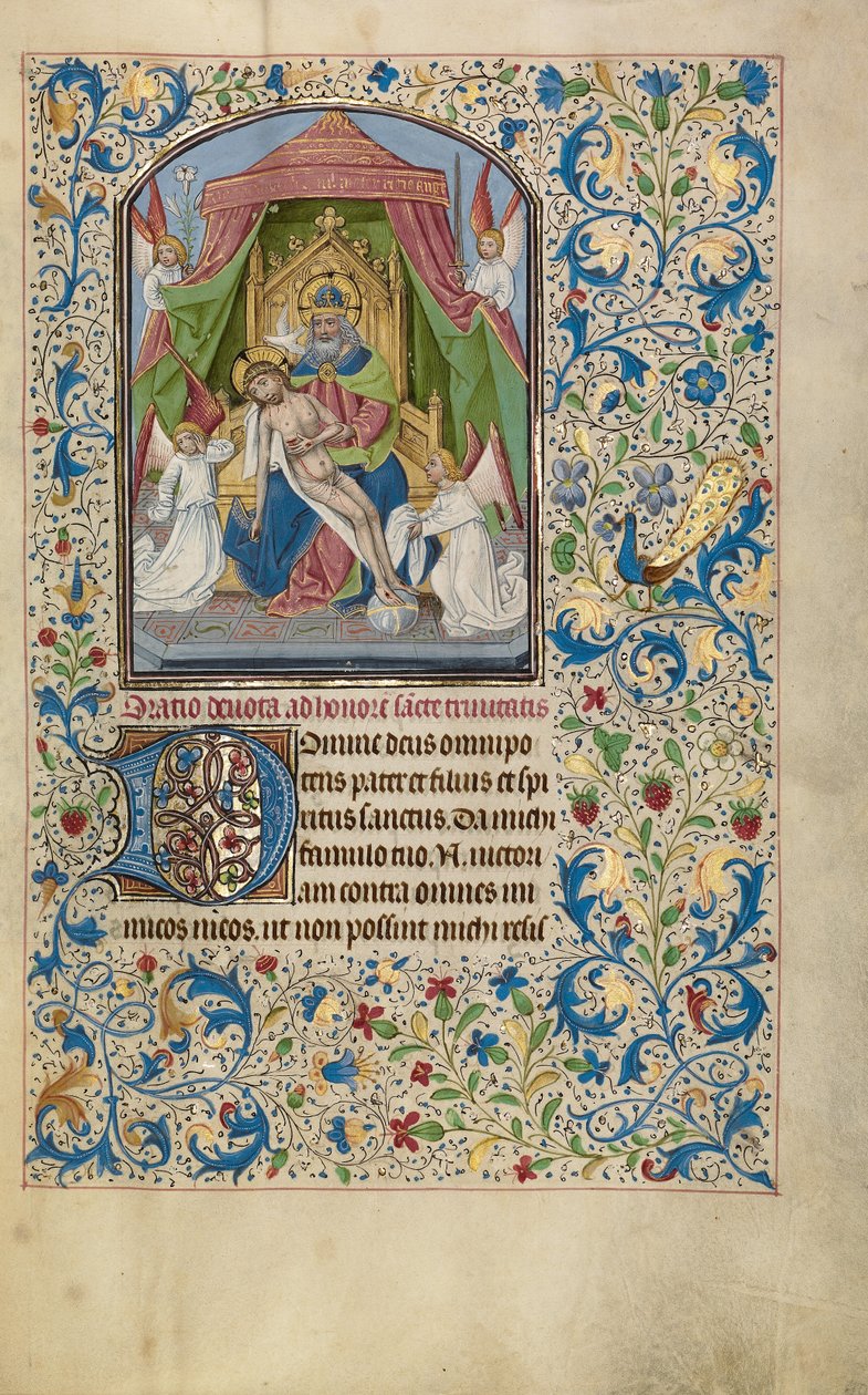 Der Gnadenthron Dreifaltigkeit autorstwa Willem Vrelant