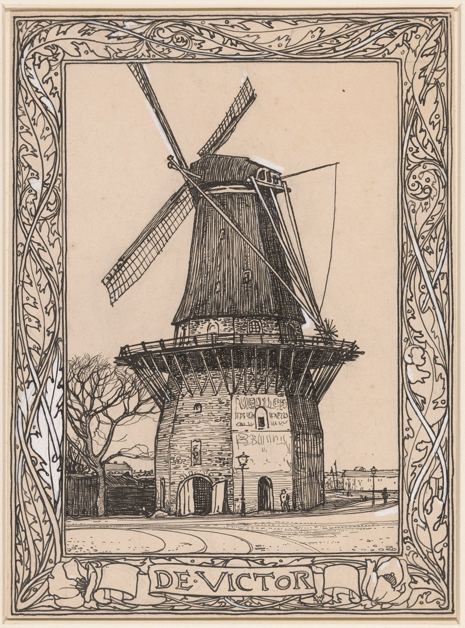 De Victor, wiatrak w Amsterdamie autorstwa Willem Wenckebach
