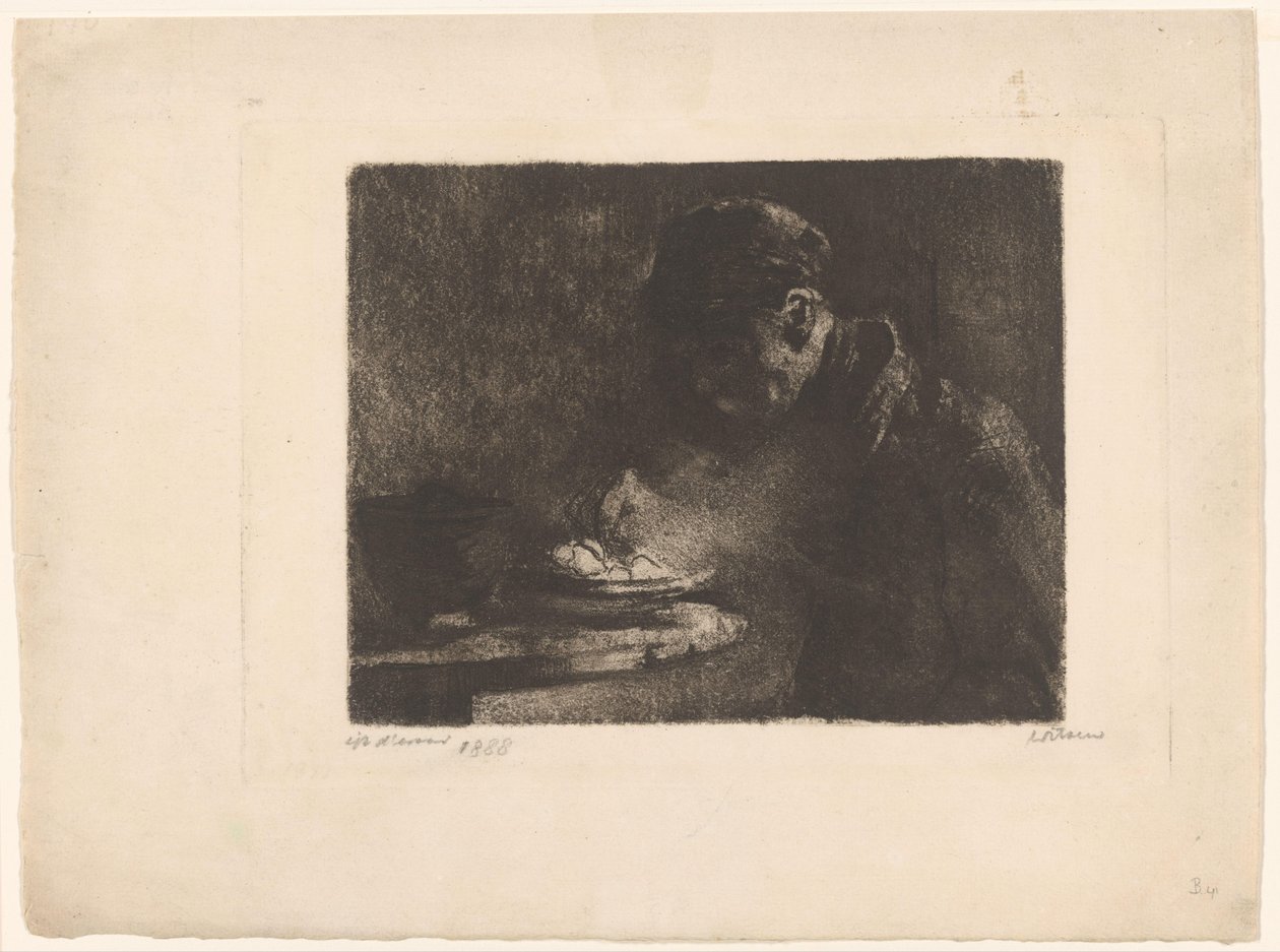 jedzący mężczyzna autorstwa Willem Witsen (signed by artist)