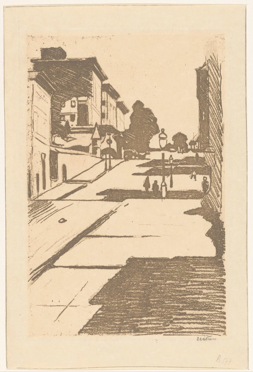 Widok na Maison Street i hotel Fairmont w San Francisco autorstwa Willem Witsen (signed by artist)