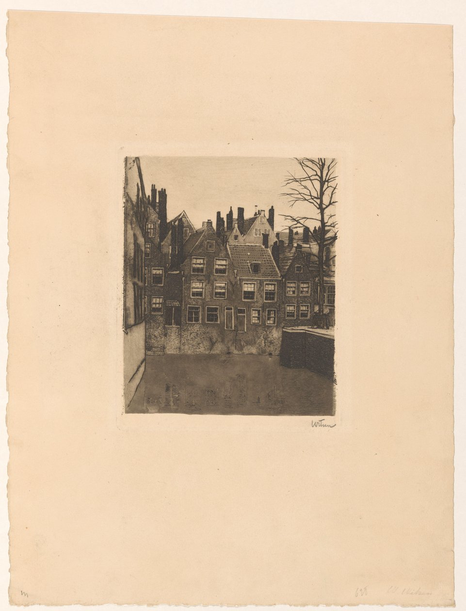 Groenendaal w Rotterdamie autorstwa Willem Witsen (signed by artist)
