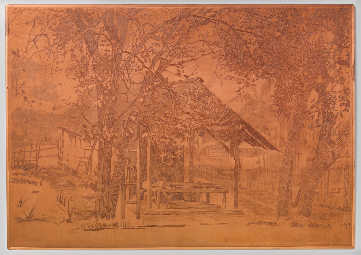 Budynki gospodarcze, Gambar autorstwa Willem Arnoldus Witsen