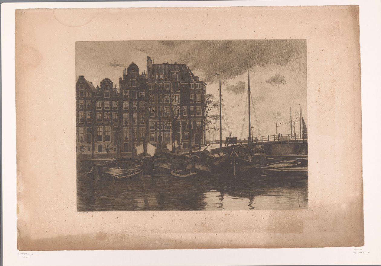 Wewnątrz Amsterdam, z falującym woskiem na statkach Wewnątrz I autorstwa Willem Arnoldus Witsen
