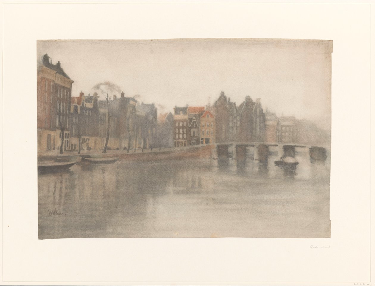 Stary Waal w Amsterdamie autorstwa Willem Arnoldus Witsen