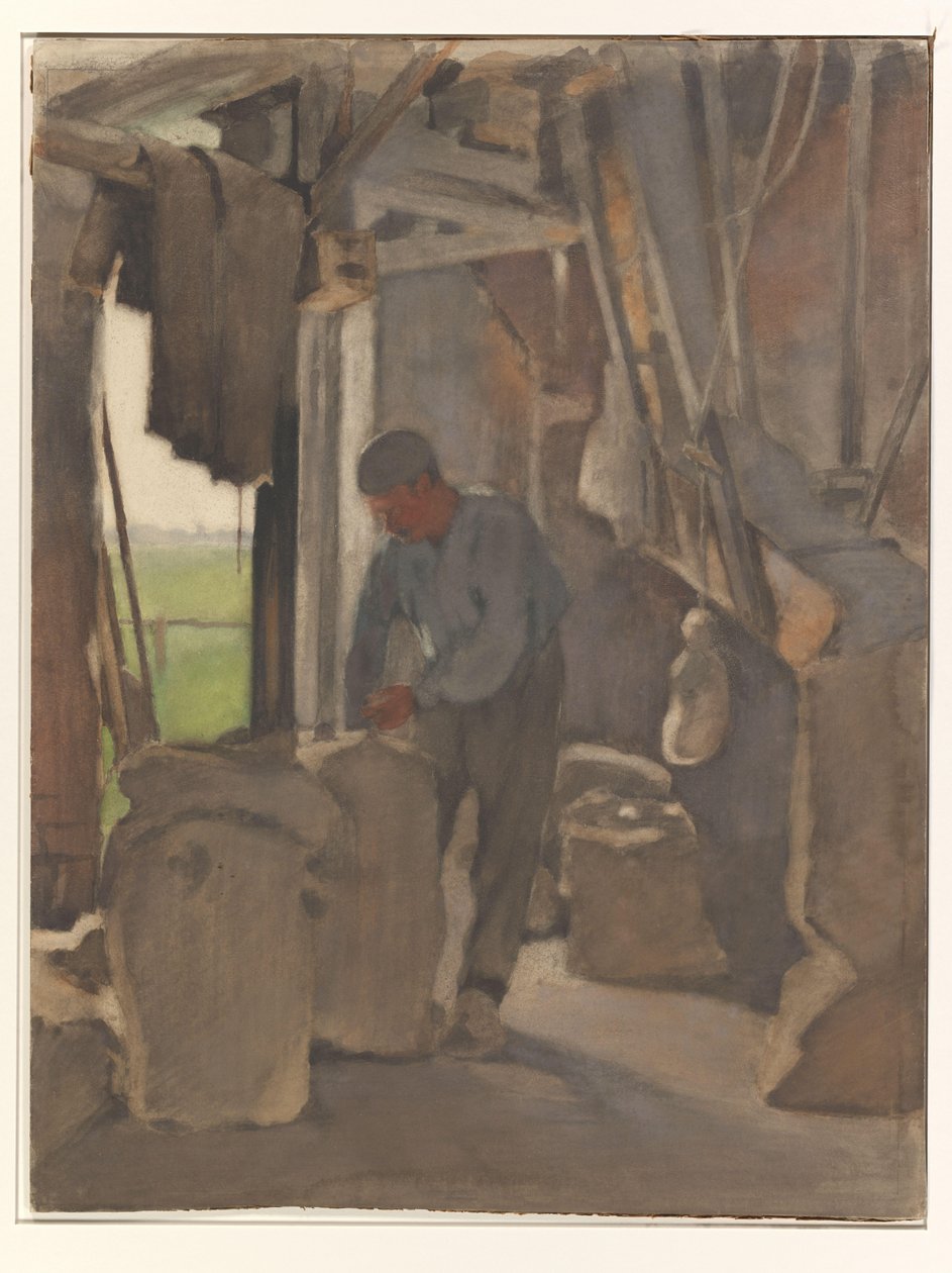 Młynarz, wypełnienie kieszeni autorstwa Willem Arnoldus Witsen
