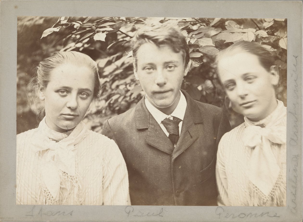 Trojaczki Stans, Paul i Peronne Arntzenius autorstwa Willem Witsen