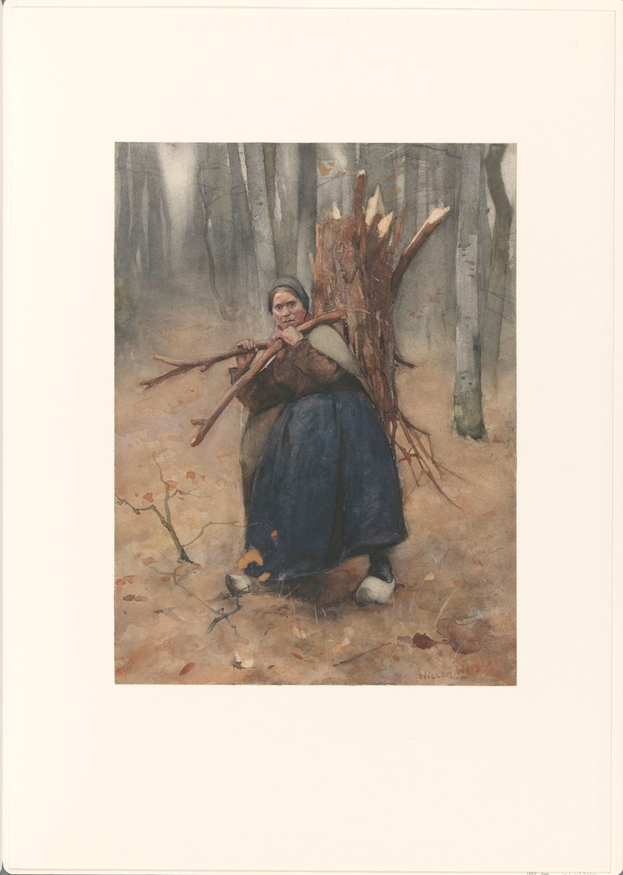zbieracz drewna autorstwa Willem Arnoldus Witsen
